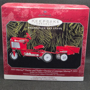 Hallmark Keepsake Ornament 1955 Murray Tractor and Trailer Vintage
